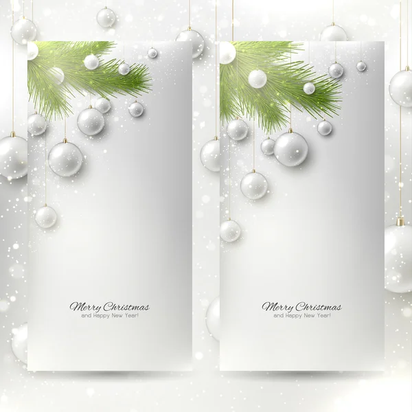 Uppsättning av Elegant jul banners — Stock vektor