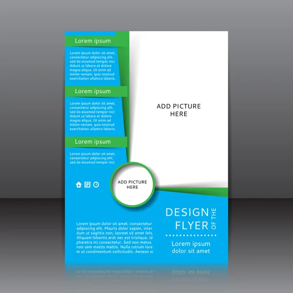 Design of the flyer vector illustration — Stock Vector