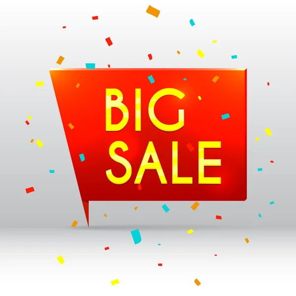 Design of the big sale banner — Stock Vector