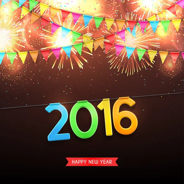 Happy New Year, 2016 — Stockvector