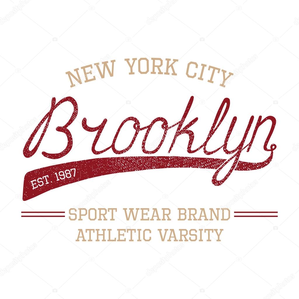 Brooklyn Athletic typography