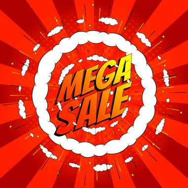 Pop art mega satışı büyük başlığı