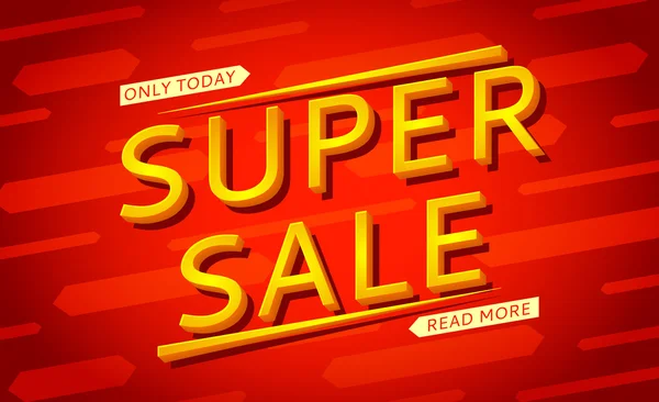 Super Sale Banner — Stockvektor