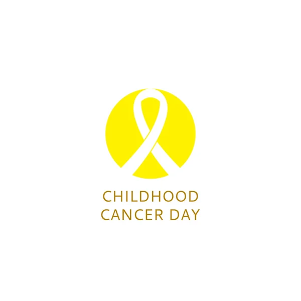 Logo de la journée du cancer infantile — Image vectorielle