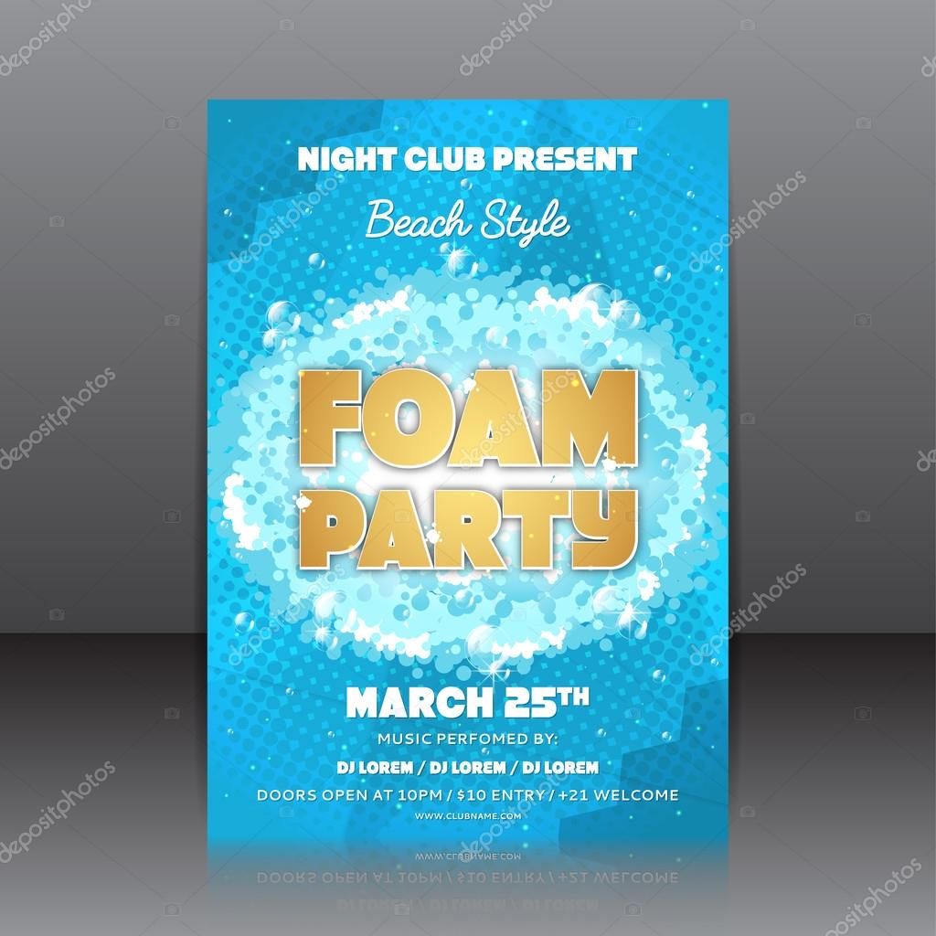foam party flyer stock vector avgust01 98963954