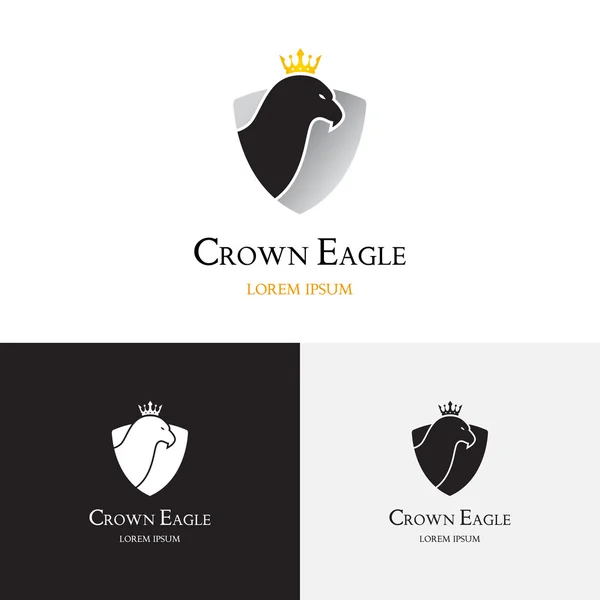 Crown Eagle logo — Stock Vector