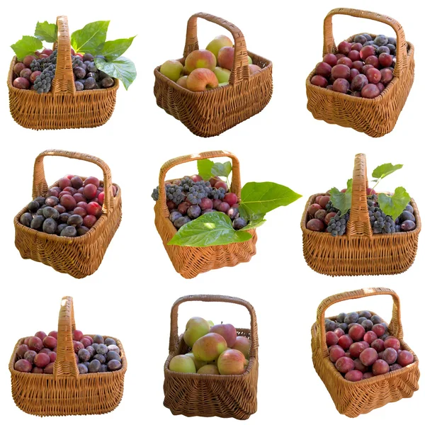 Baskets with fruit. — Stock Photo, Image