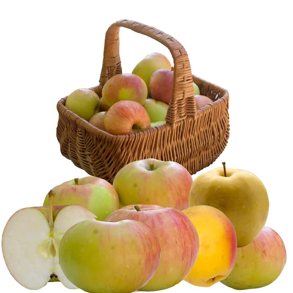 Mand met appels. — Stockfoto