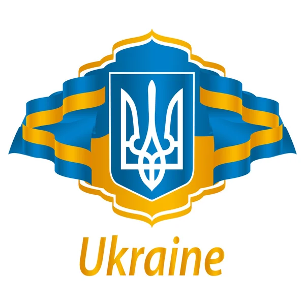 Ukrainian flag. — Stock Vector