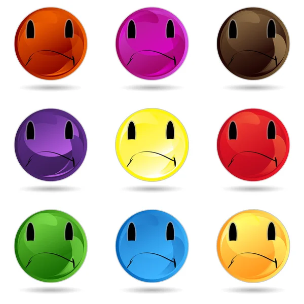 Smiley  Face  Button. — Stock Vector