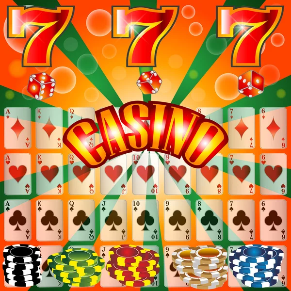 Casino gambling. — Stock Vector