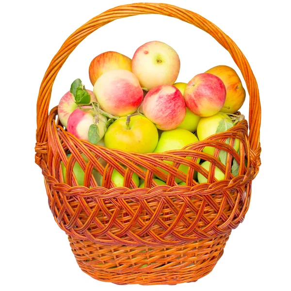 Koszyk z jabłkami. — Zdjęcie stockowe