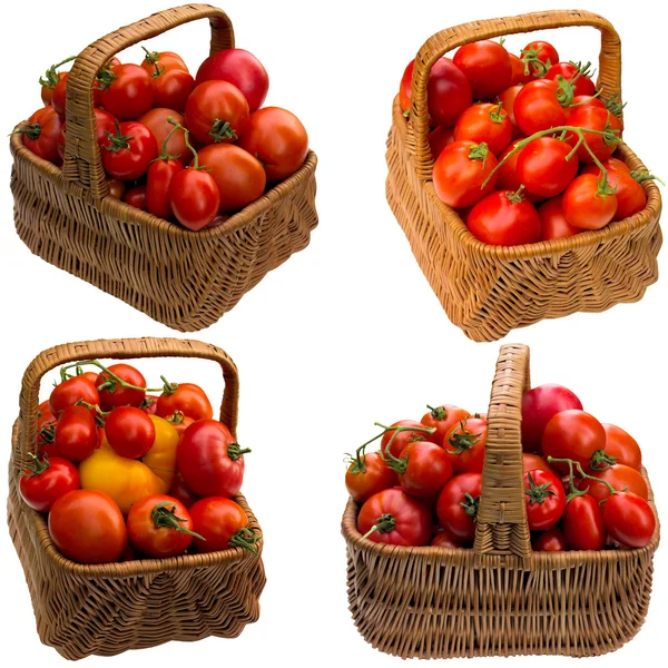 Basket with tomatoes. — Stock Photo, Image