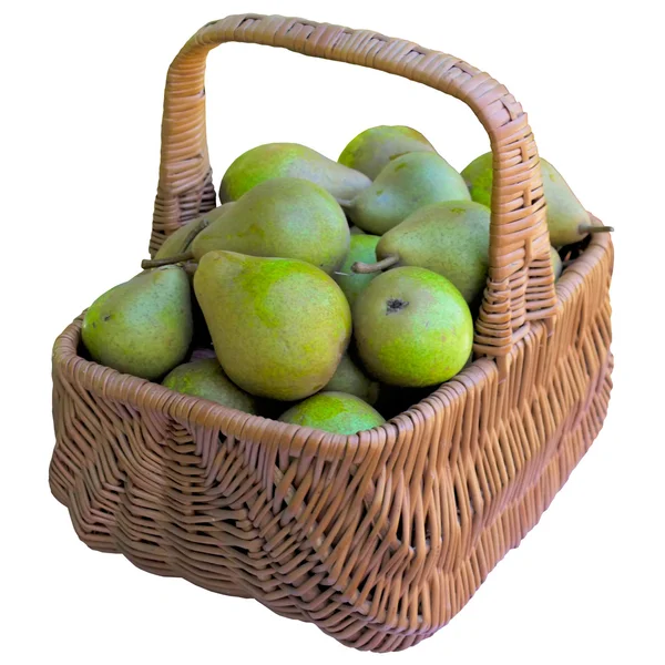 Basket with pears. — Stock Photo, Image