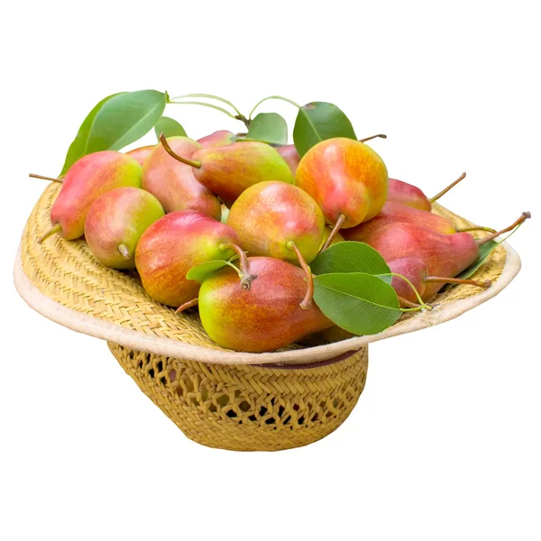 Hat with pears. — Stock Photo, Image