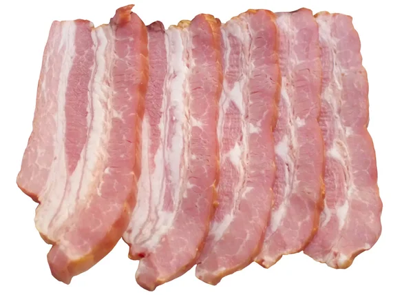 Plakjes ham. — Stockfoto