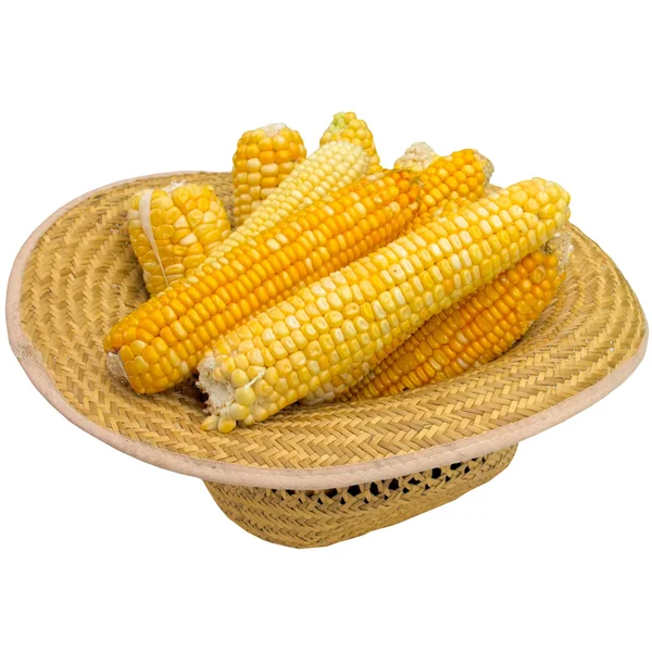 Sombrero con maíz . — Foto de Stock