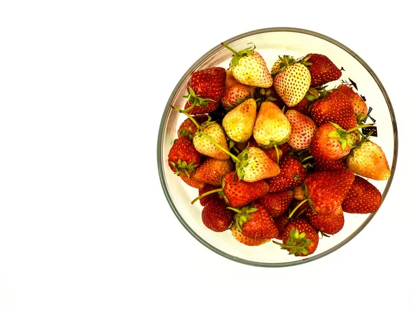 Strawberry in bowl — Stock Photo, Image