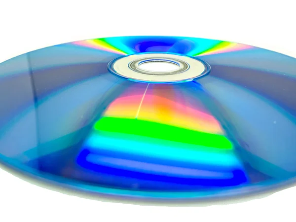 흰색 바탕에 한 디스크 — 스톡 사진