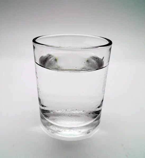 glass of water on isolated