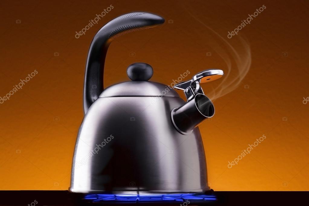 Tea kettle steaming cheap