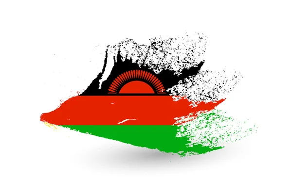 Bandeira de estilo desenhado à mão de Malawi —  Vetores de Stock