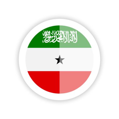 Somaliland bayrağı (sınırlı tanıma). Yuvarlak simge.