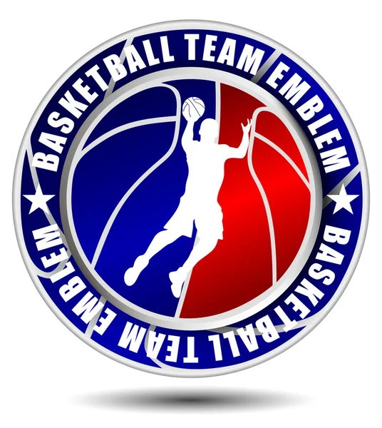 Emblema del equipo de baloncesto — Archivo Imágenes Vectoriales