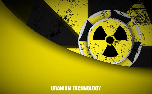 Uranium technology vector background — Stock Vector