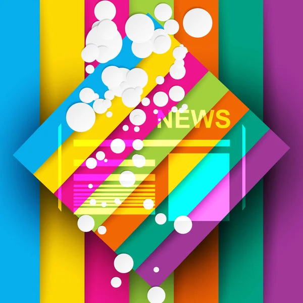 Buenas noticias fondo colorido abstracto — Vector de stock