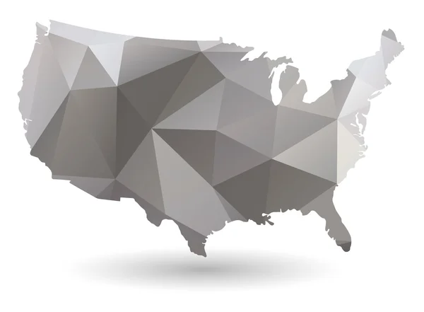 Χάρτης ισοϋψών καμπυλών των ΗΠΑ. — Διανυσματικό Αρχείο