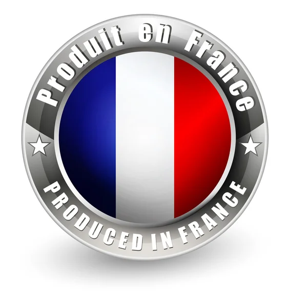 Produced in France label. — Stock Vector