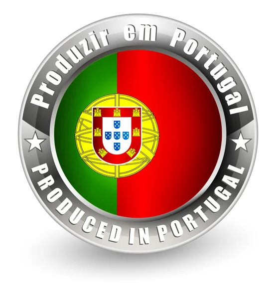 Виробляється в Португалії етикетки. — стоковий вектор