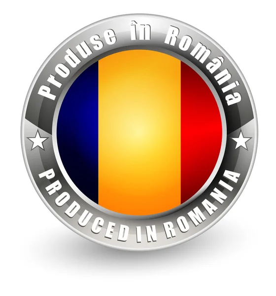 Produit en Roumanie label . — Image vectorielle