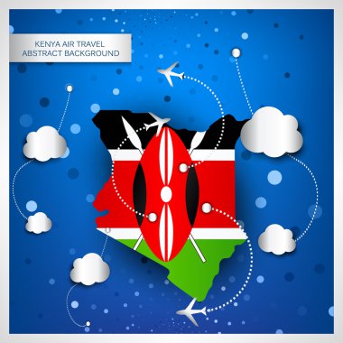 Kenya hava seyahat arka plan