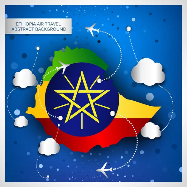 Etiyopya hava seyahat arka plan