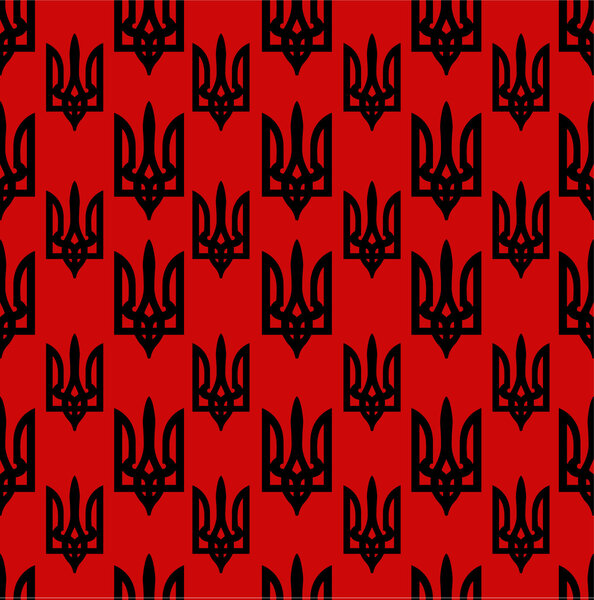 Seamless trident set backgrounds of Coat of arms of Ukraine 2. C