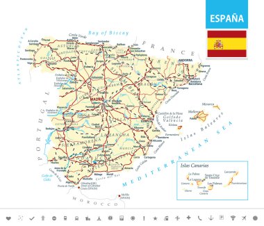 İspanya Haritası Detaylı