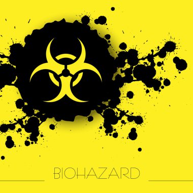 Biohazrad danger warning background clipart