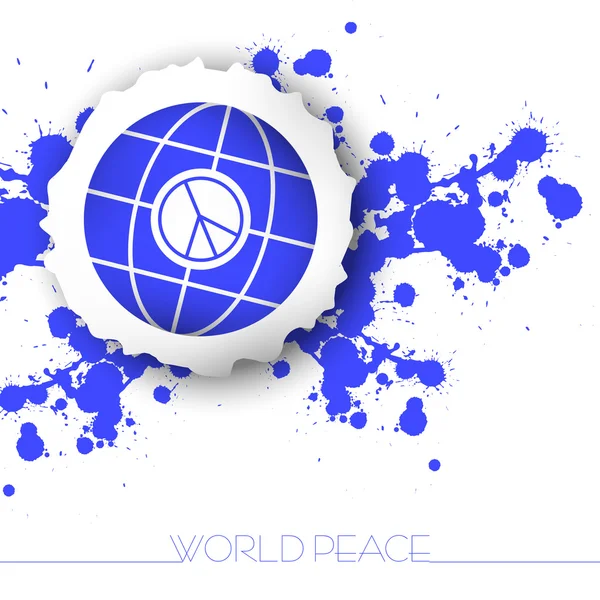 世界平和の抽象的な背景 — ストックベクタ