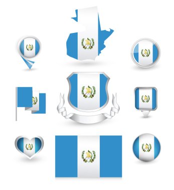 Guatemala bayrağı koleksiyonu