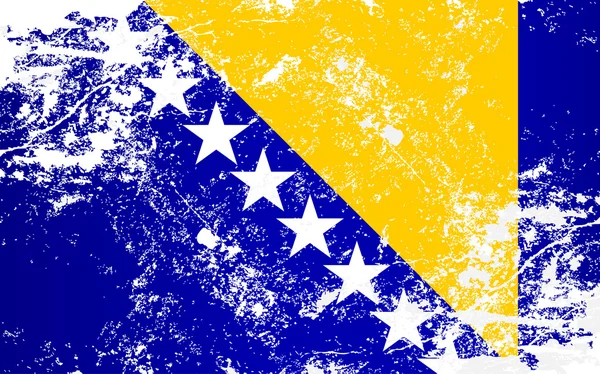 Bandera de textura de Bosnia y Herzegovina — Vector de stock