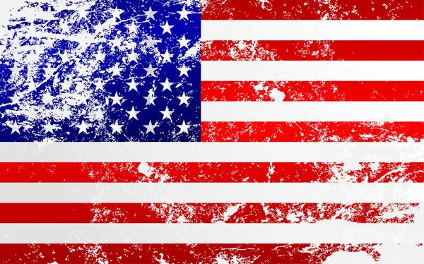 US-Grunge-Flagge — Stockvektor