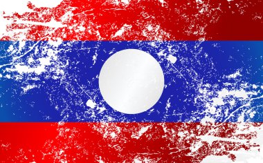 Laos Grunge doku bayrak