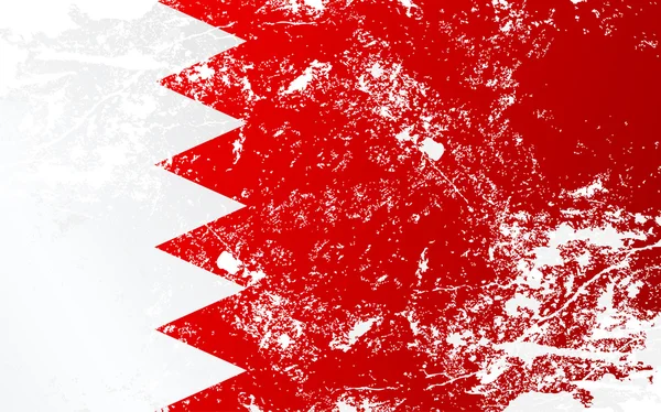 Drapeau de texture grunge Bahreïn — Image vectorielle