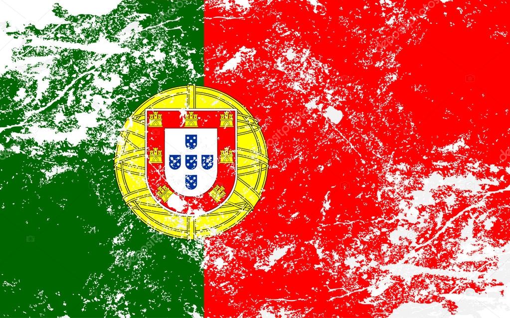 Portugal Grunge Texture Flag