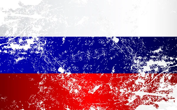 Rusko Grunge textury vlajka — Stockový vektor