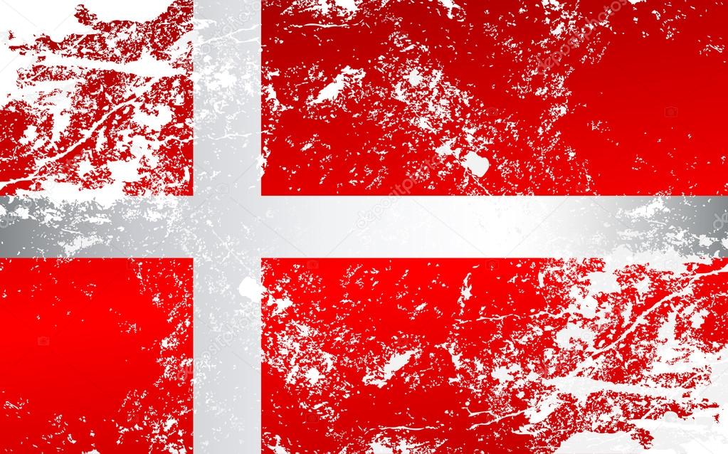 Denmark Grunge Texture Flag