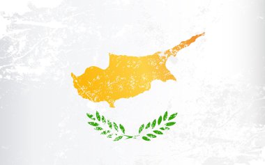 Kıbrıs Grunge doku bayrak