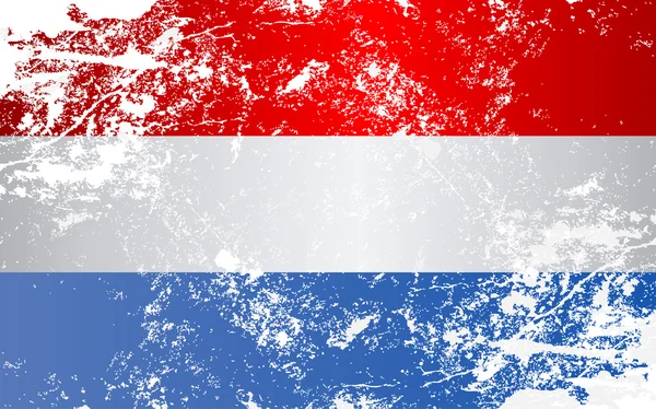 Люксембургский гранж-флаг — стоковый вектор